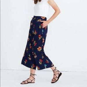 Madewell Huston Pull-On Crop Pants in Hawaiian Hideaway Size XS